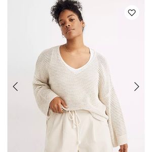 Madewell Rainbow Marled Seville Pullover Sweater